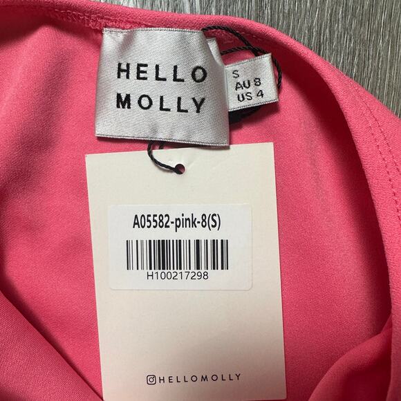 Hello Molly Pink Long Sleeve Mini Dress - Picture 5 of 5